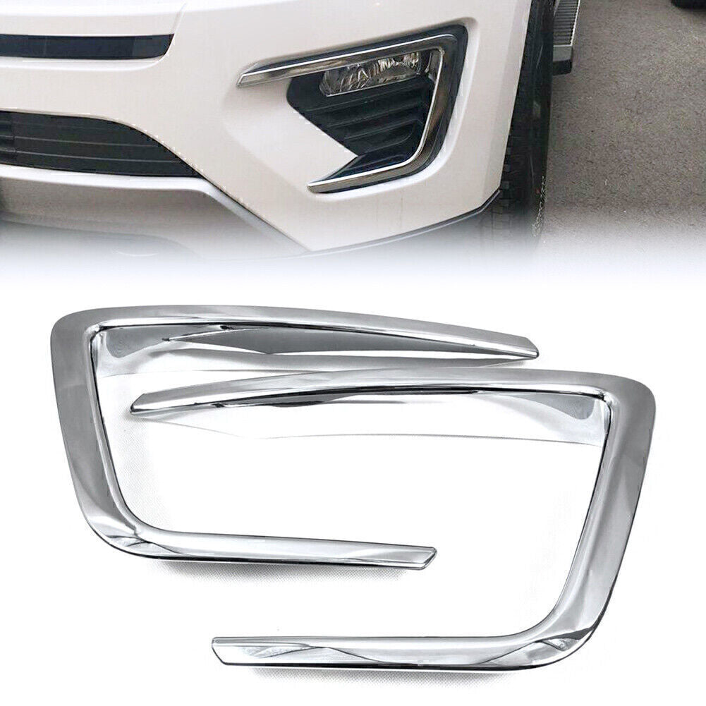 2X Chrome Front Fog Light Cover Molding Trims for Ford Expedition 2018-2020 19