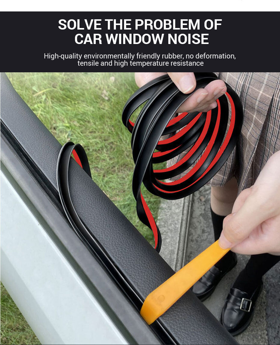 for Jeep 13ft V Shape Car SUV Side Window Edge Moulding Rubber Door Seal Strip