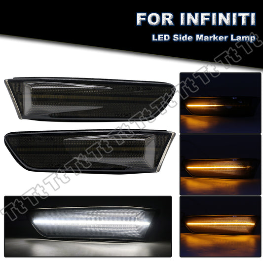 Sequential switch LED side marker lights applicable to for Infiniti G35 Coupe (03-07)