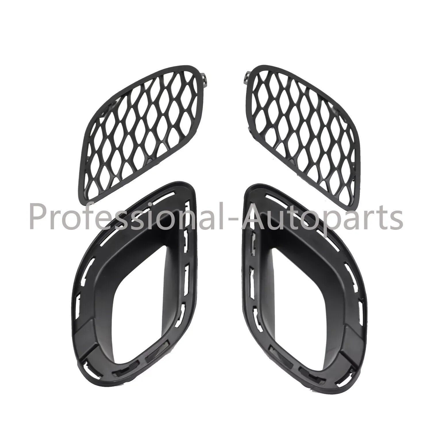 Set of 4Pcs Bumper Fog Lamp Cover Bezel Bracket for Dodge Charger 2015-2020