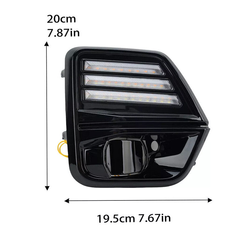 LED daytime running lights with fog lights and turn signals for Chevrolet Colorado 2023-2024