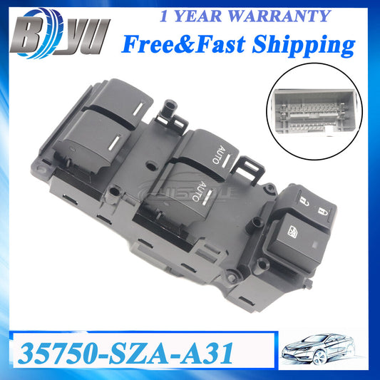 35750-SZA-A31 for Honda Pilot 3.5L 2008-2015 Power Master Window Control Switch