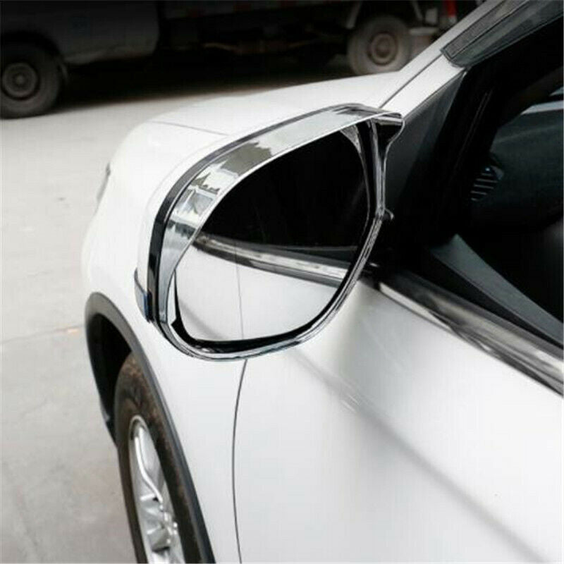 Chrome Rearview Mirror Rain Eyebrow frame Trim for Mitsubishi Outlander 2013-21