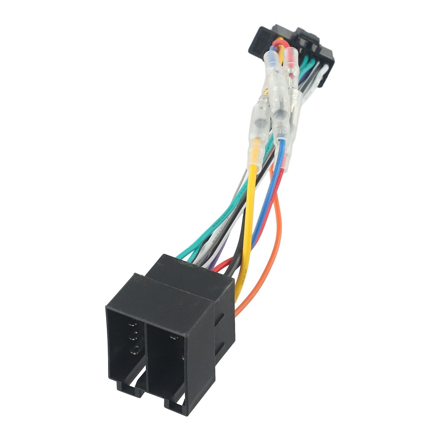 Stereo radio connector for cars, 16 pins, 185 mm long, 1 piece, 2411 mm, plastic + metal.