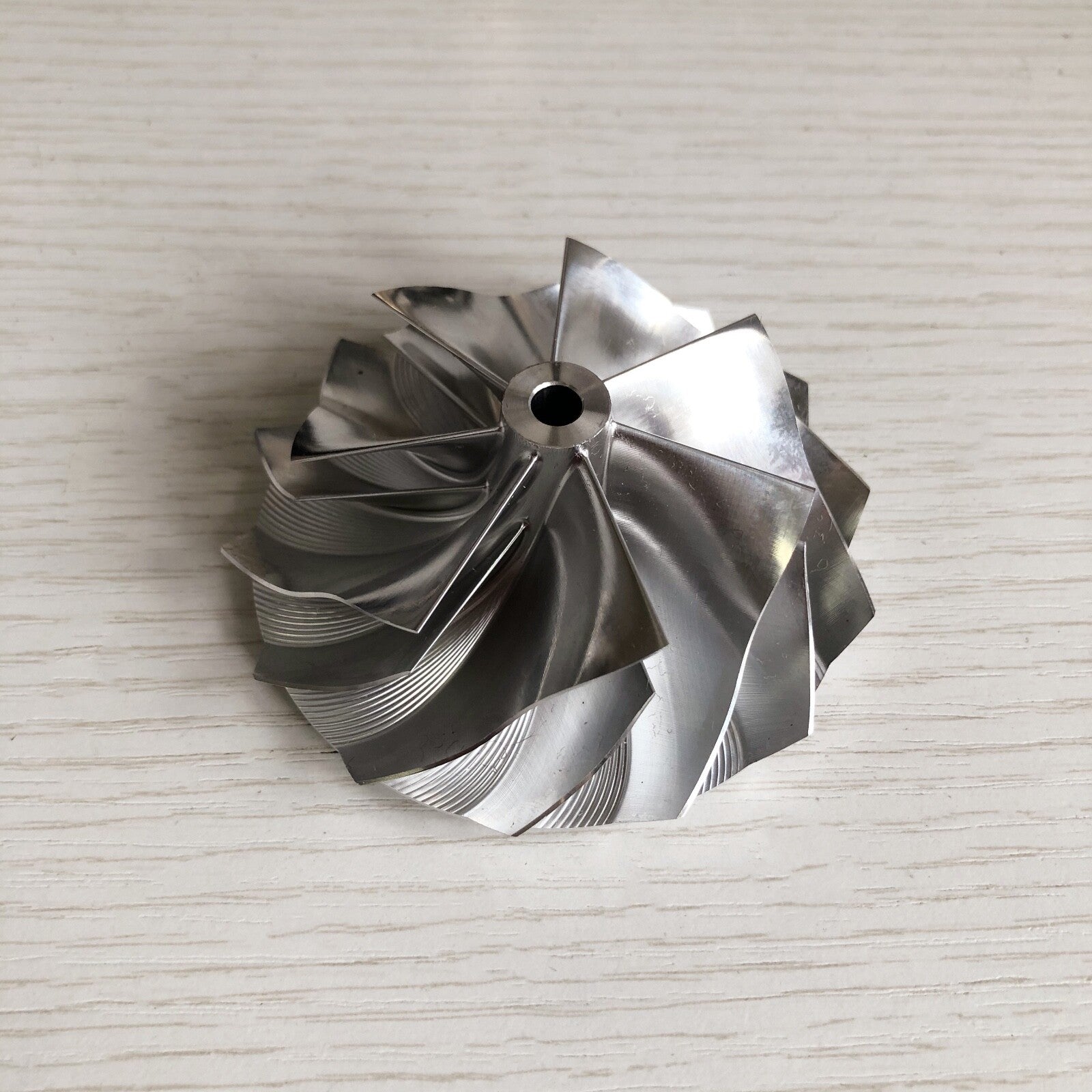 B03G Reverse 7+7 Blade 59.00/76.00mm Performance Turbine Billet Compressor Wheel