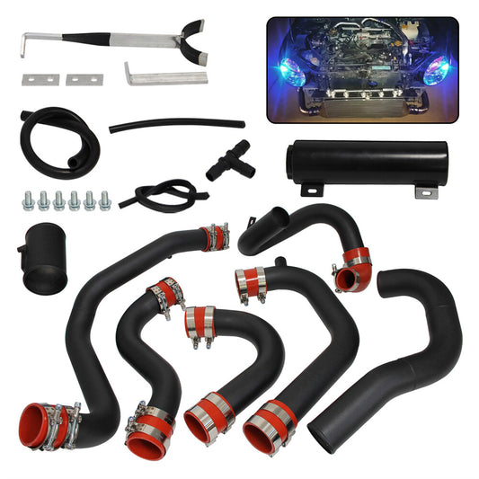 Intercooler Piping Kit Red for Subaru Impreza WRX STi 02-07 EJ20 EJ25 2.0/2.5L