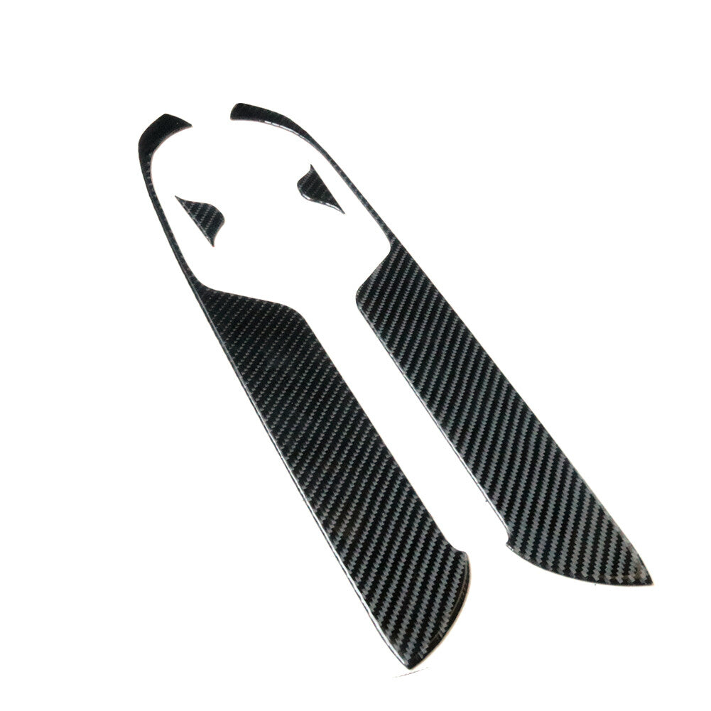 4X Carbon Fiber Rear Handrail Decorative Trim Cover for Honda for Civic Coupe 13-15