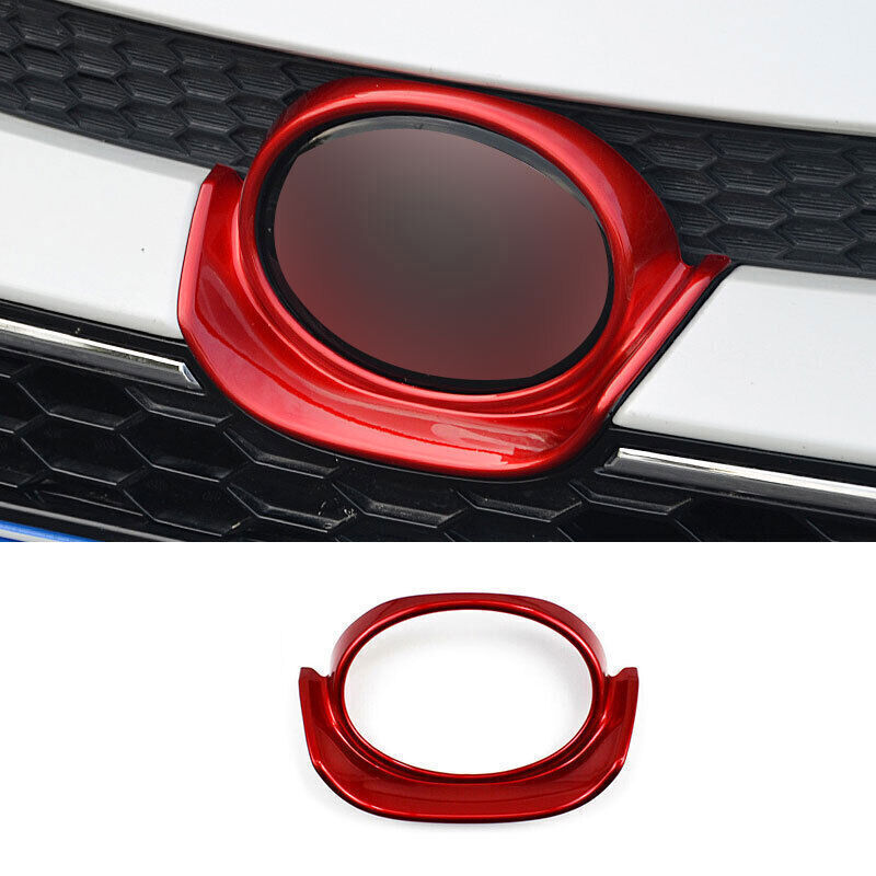 for Toyota for Corolla 20-2024 Gloss Red Front Mesh Grill Emblem Badge Frame Trim 1X