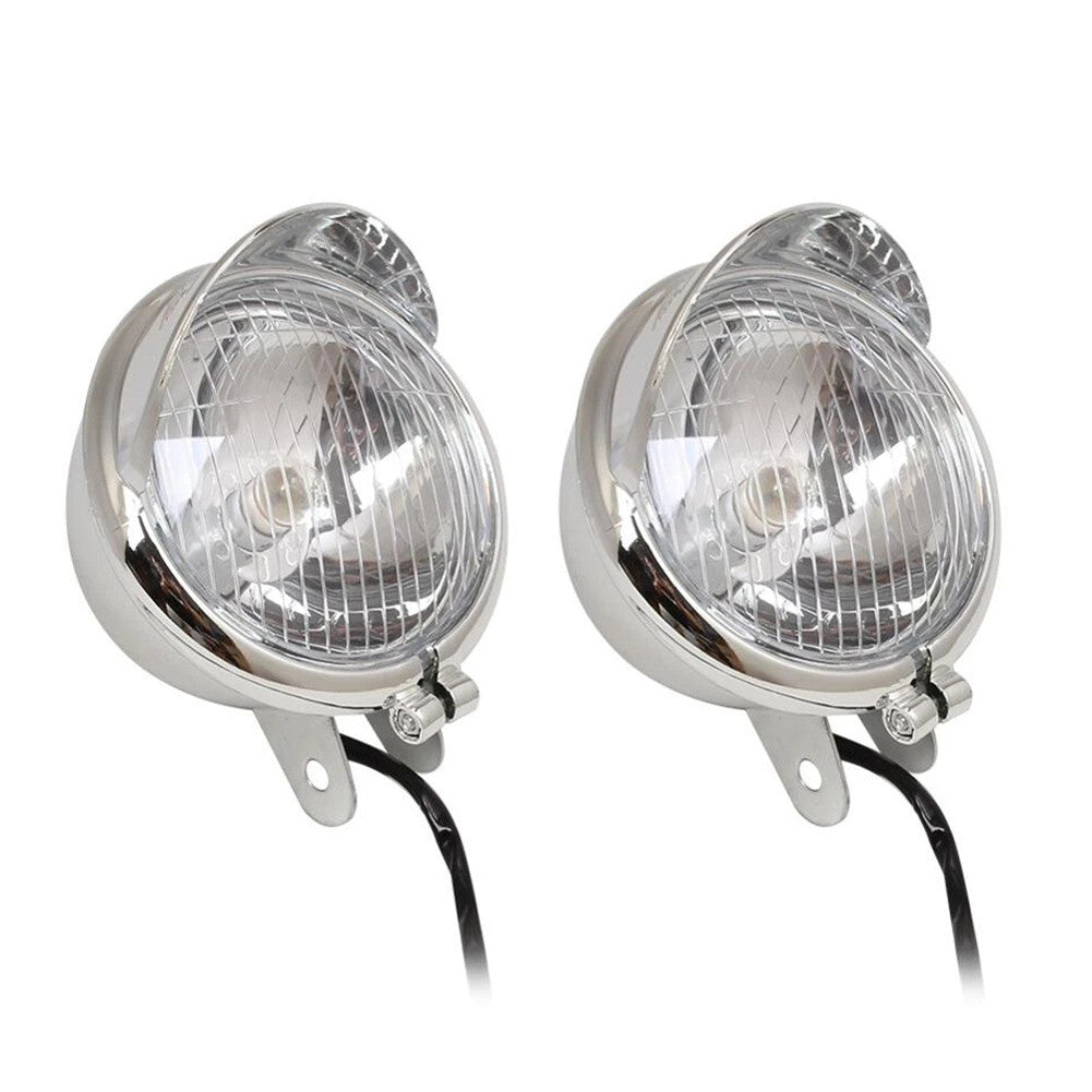 Chrome Passing Fog Lights for Kawasaki Vulcan VN 800 900 1500 1600 1700 2000