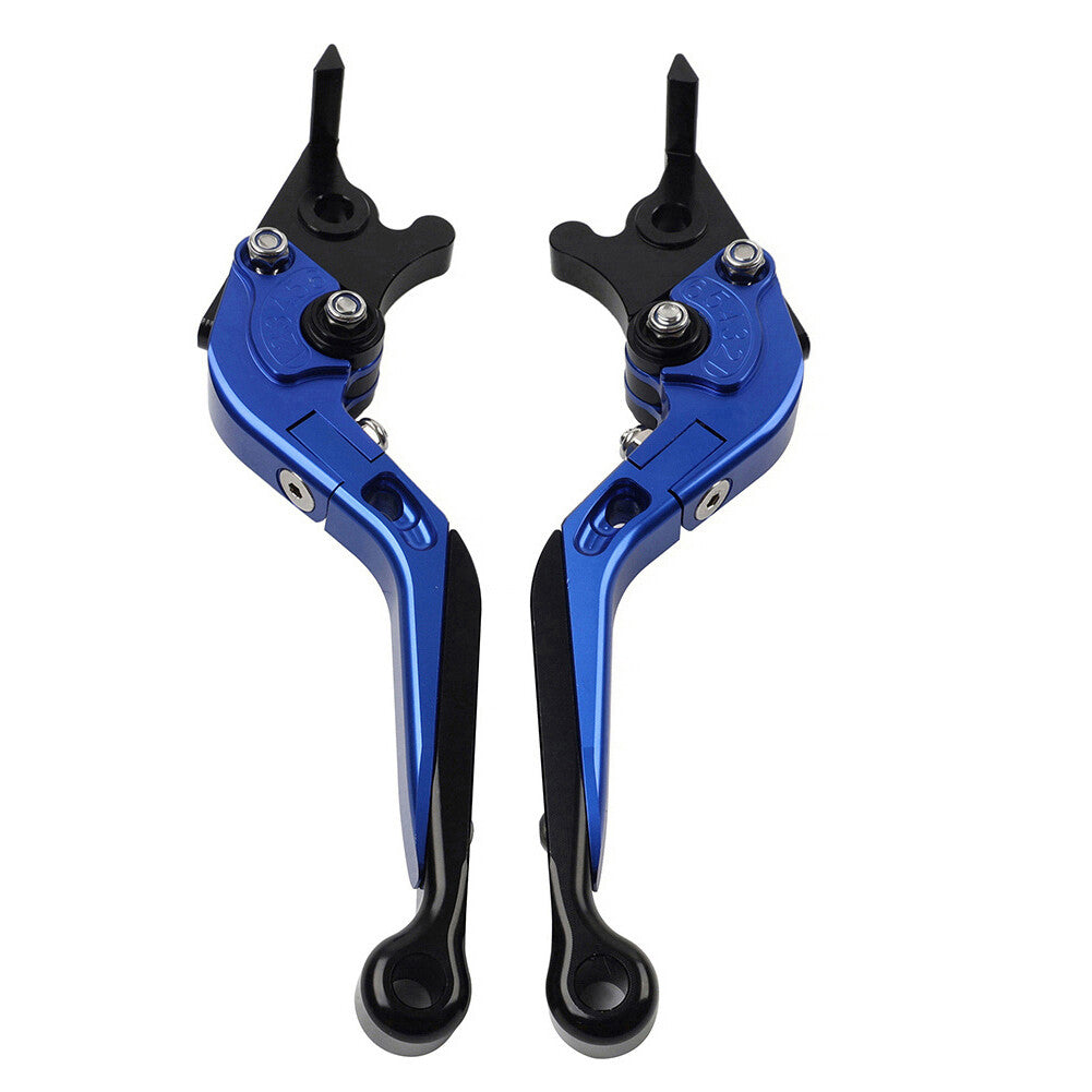 CNC Folding Extendable Brake Clutch Levers for Suzuki GSXS125 GSXR150 17-19 blue