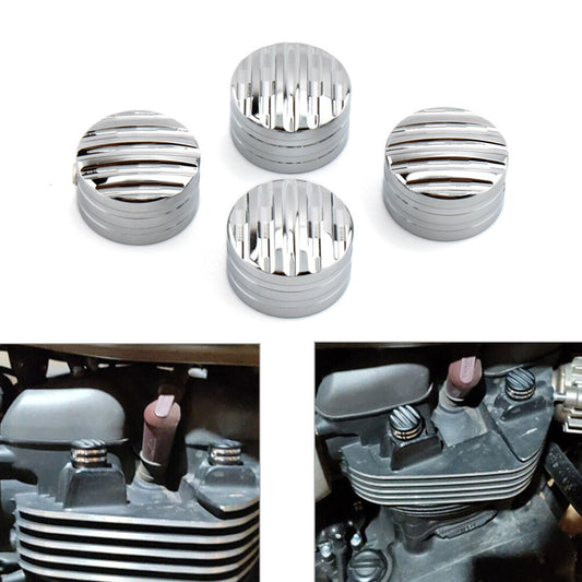 Kopfschraubenmutter-Abdeckkappe Billet gefr?st f¨¹r T120 Thruxton Scrambler Chrom