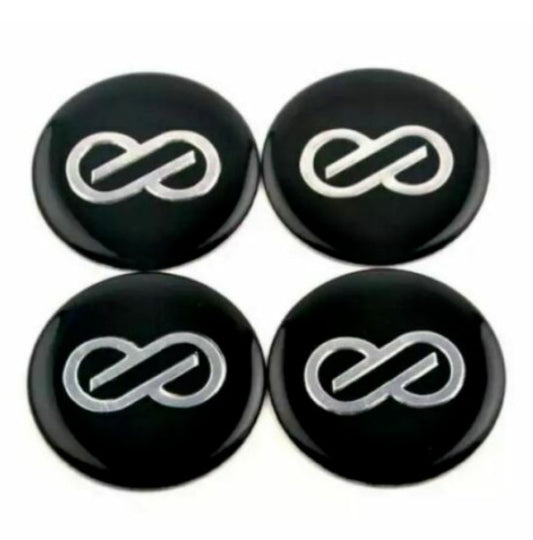 New 4x45mm Enkei Black Wheel Stickers, Rim Stickers, and Rays