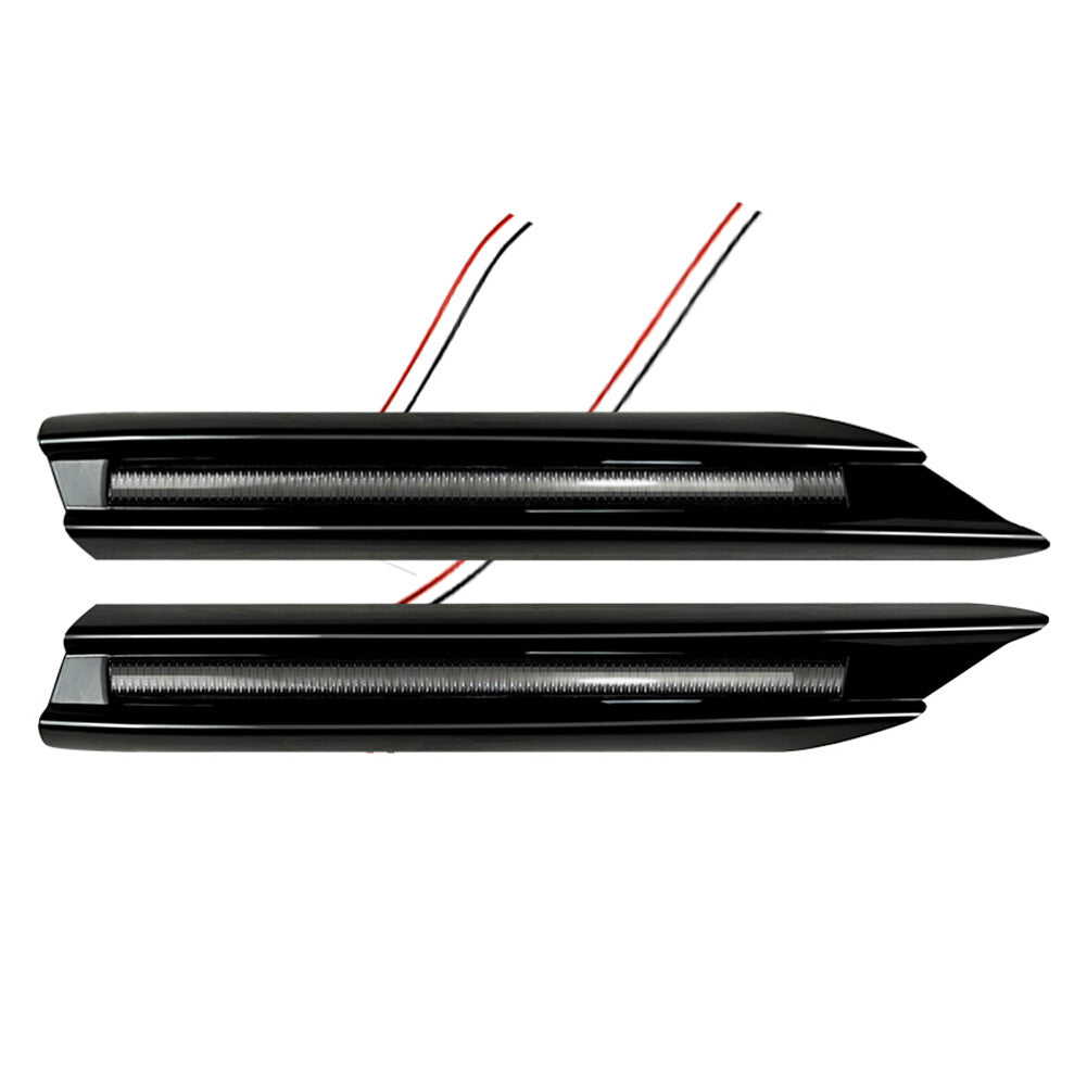 Front Bumper Side Air Vent Cover Trim Daytime Running Light for Mercedes-Benz C
