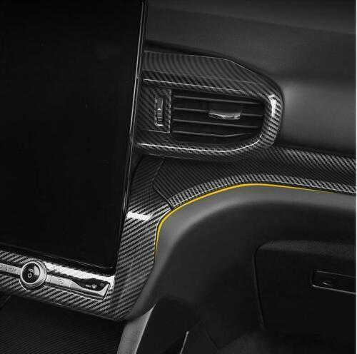 for Ford Explorer 20-22 Carbon Fiber Center Console Air Outlet Vent Cover Trim