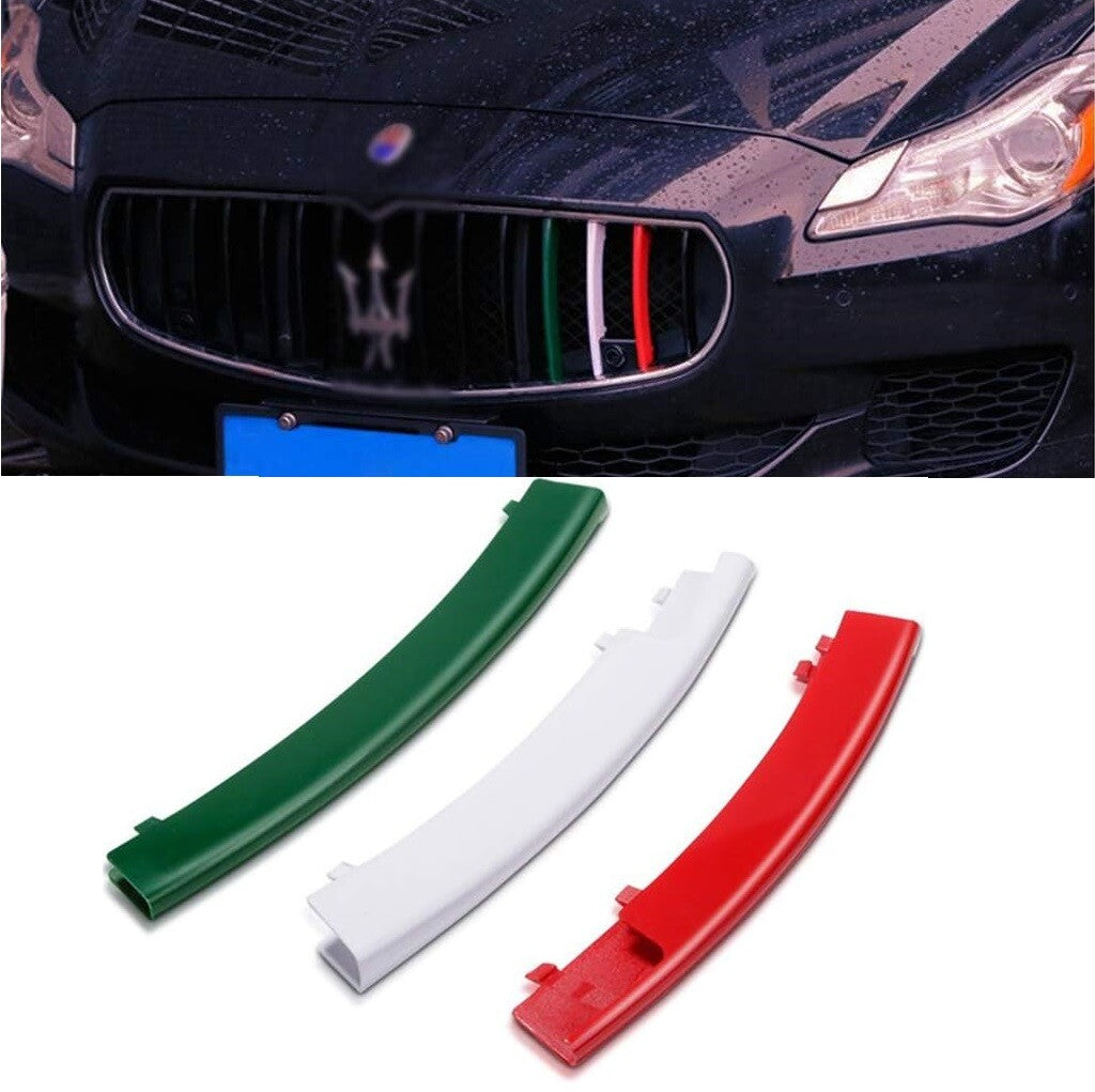 for Maserati Quattroporte 2013-2016 M-Three Color Front Grille Cover Trim 3pcs
