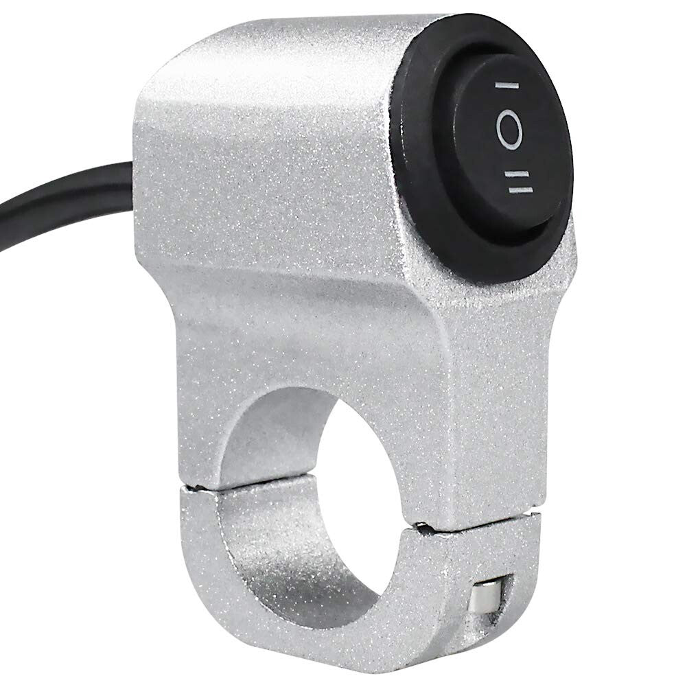 Handlebar Light Switch,On/Off/One Button,CNC Aluminium Fog Light Switch ATV 12V