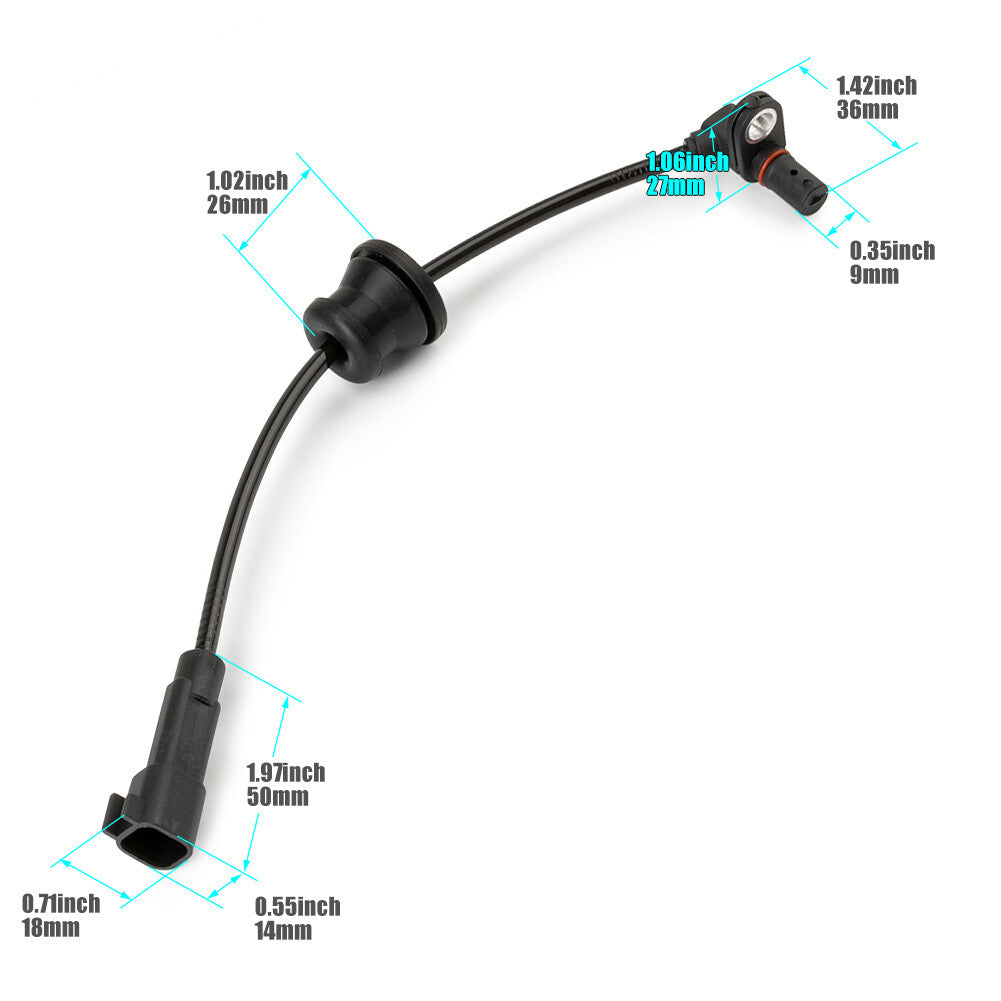 Rear left or right ABS wheel speed sensor for Chevrolet Equinox for GMC Terrain 10-15
