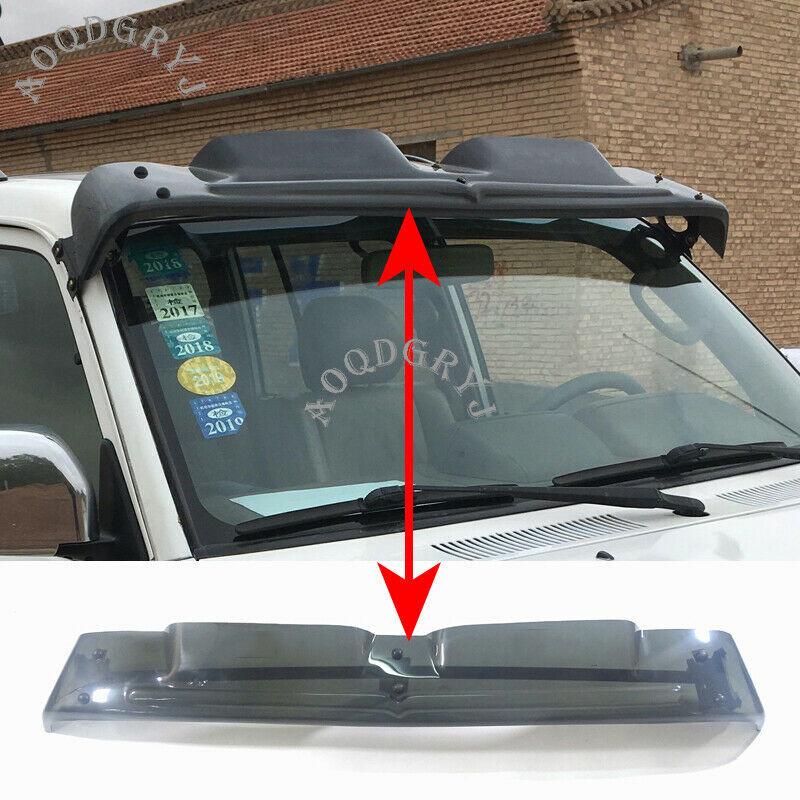 for Toyota Prado LC90 FJ95 1998-2002 Front Shields Spoiler Sun Rain Visor Trim