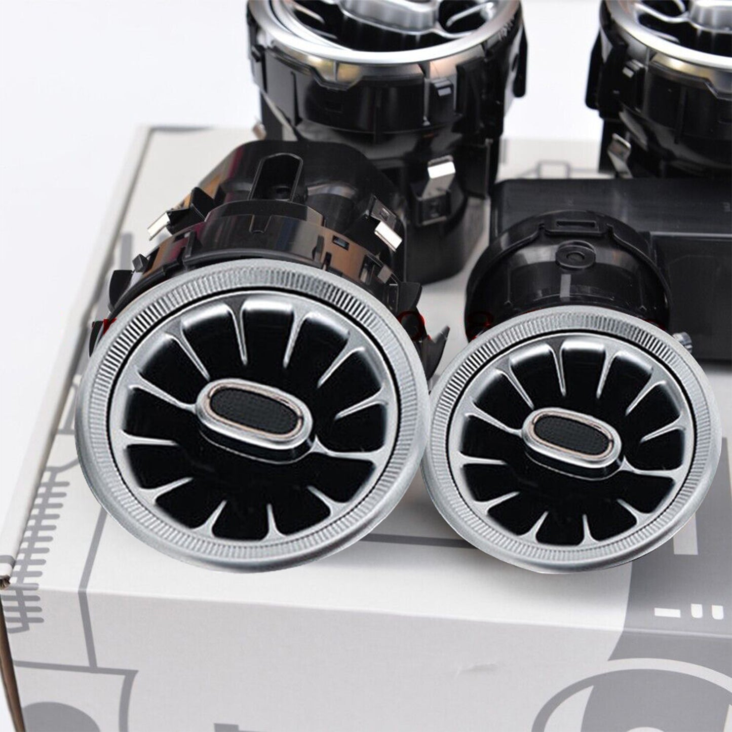 Set 64 Colors Air Vent LED Ambient Light For Class W205 GLC X253 for Mercedes-Benz C