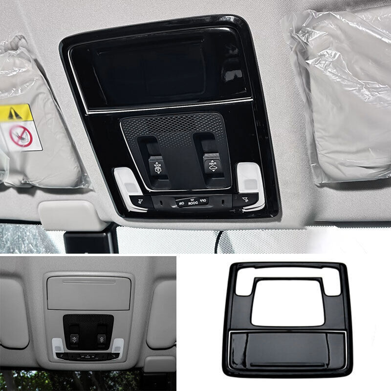 for Honda CR-V 2023-2024 Bright Black Car Front Reading Light Lamp Cover Trim 2x