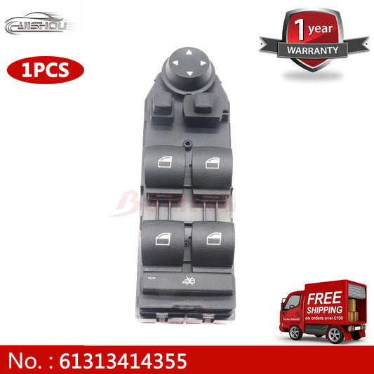 Master Power Window Control Switch (Front Left) 6131334355 Suitable for 2004-2010 for BMW E83