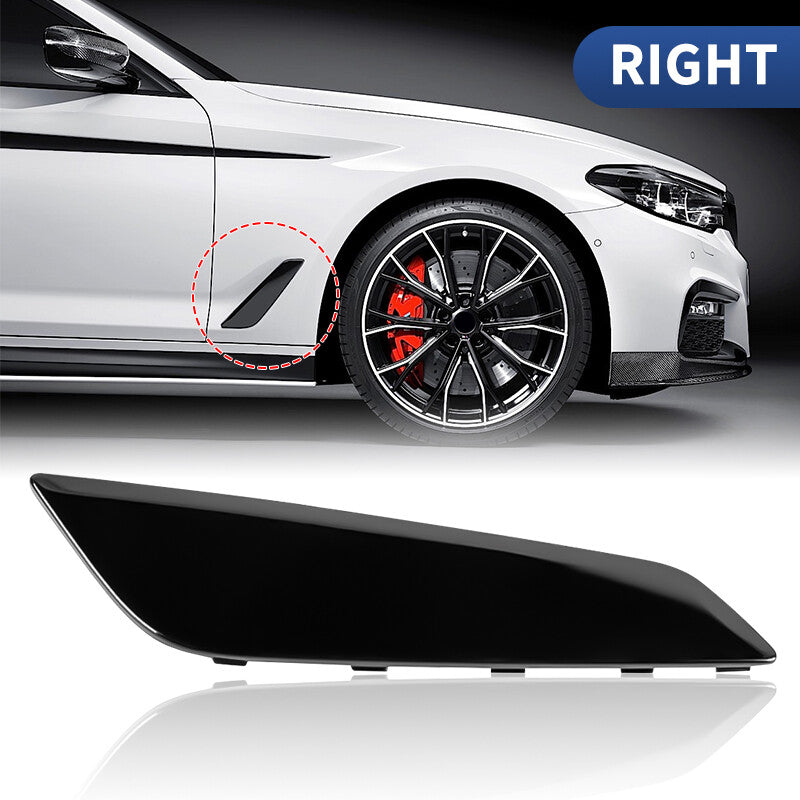 Right Passenger Side Fender Duct Trim Gloss Black For 2017-2020 for BMW G30 5 Series