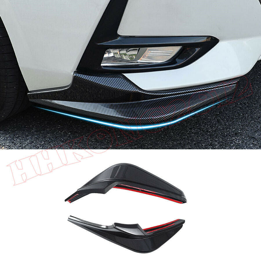 for Nissan Sentra 2020-2022 Carbon Fiber Front Bumper Lip Splitter Spoiler trim