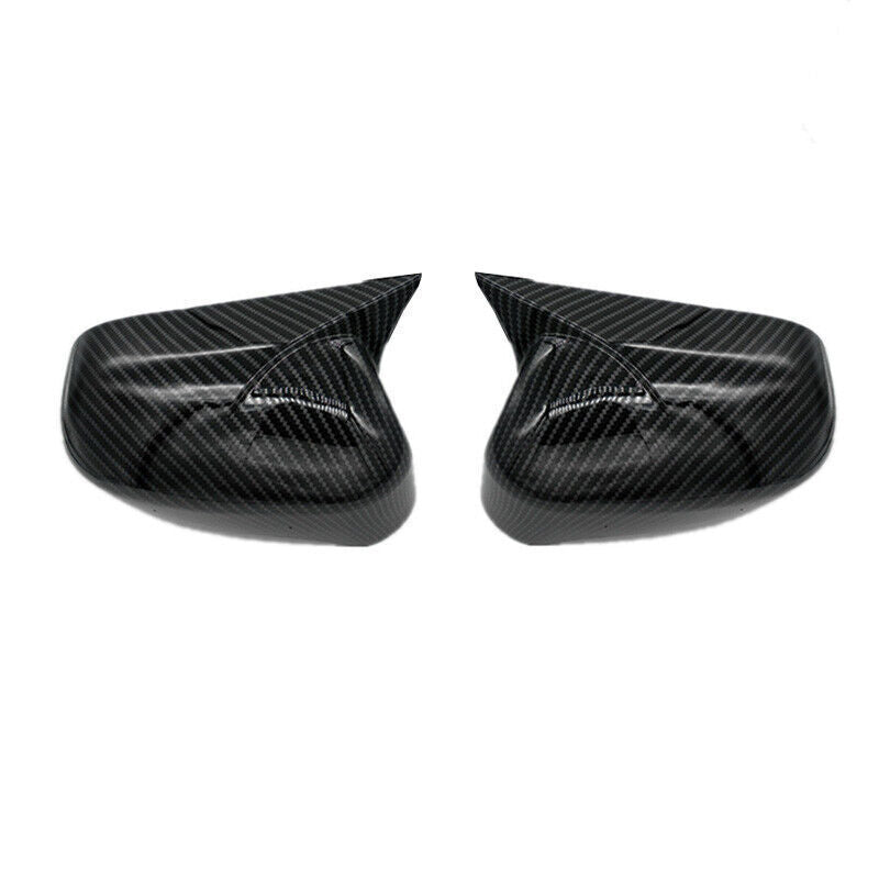 2pc for Honda for Civic 2006-2011 Carbon Fiber Style Exterior Rear View Mirror Cover