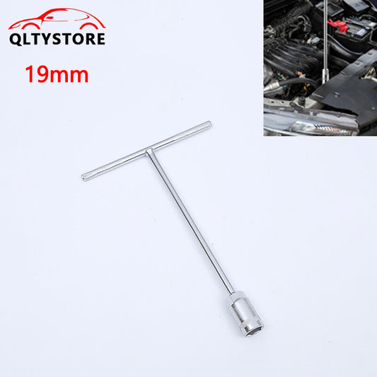 1Pc 19mm Metric T-Handle T Handle 45Steel Socket Wrench Tool For Car Motorcycle