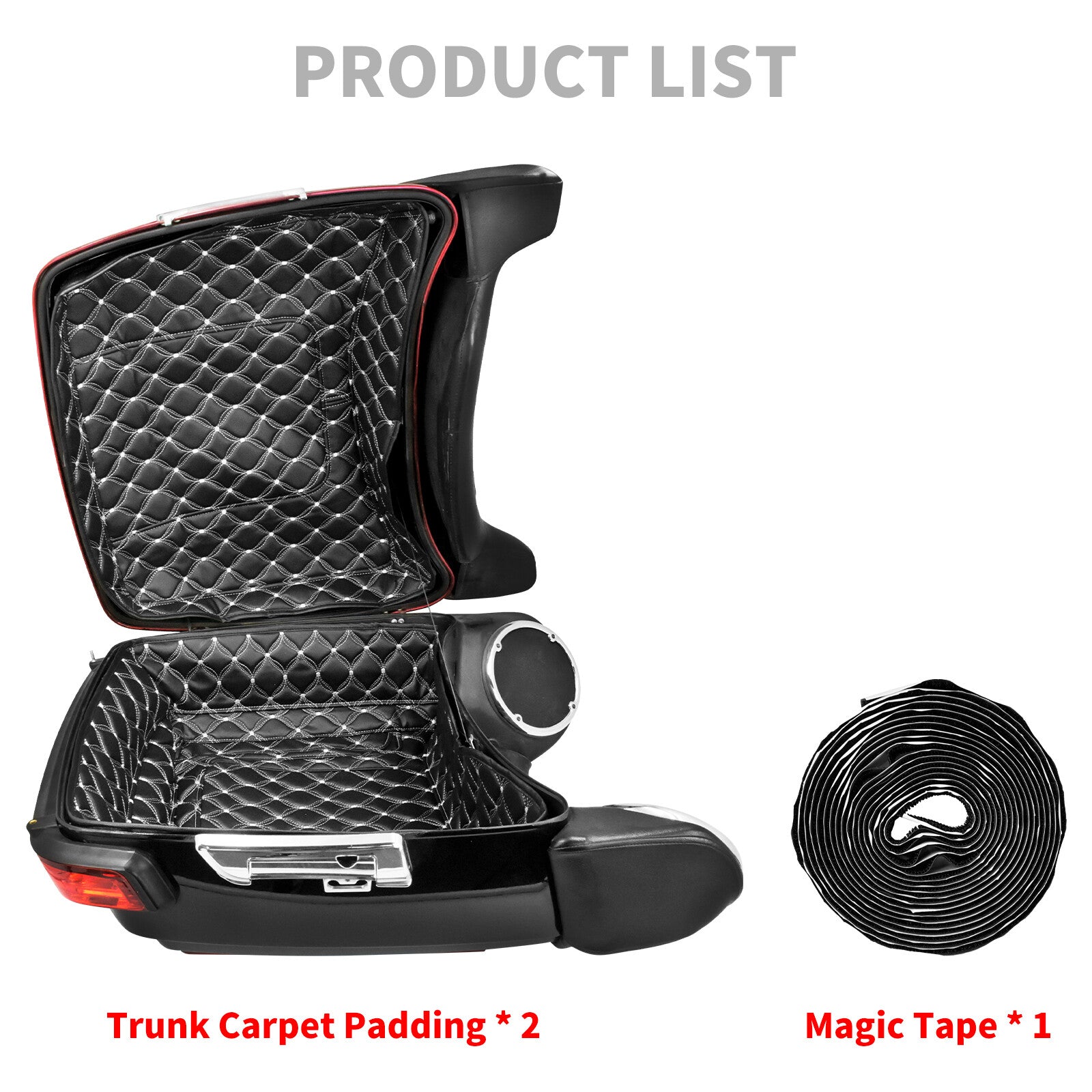 King Tour Pak Trunk Insert Carpet Liner Fit for Harley Touring Glide FLH 2014-UP