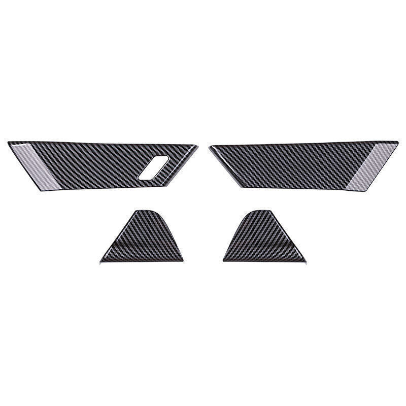 for Mazda CX-30 2020-2024 ABS Carbon Fiber Inner Door Handle Bowl Panel Trim 4P
