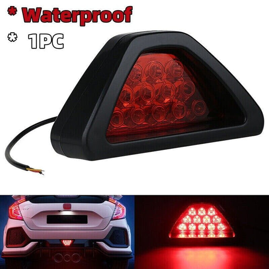 12-volt flashing brake taillights, LED safety warning triangle, No. 3 flashing lights, red