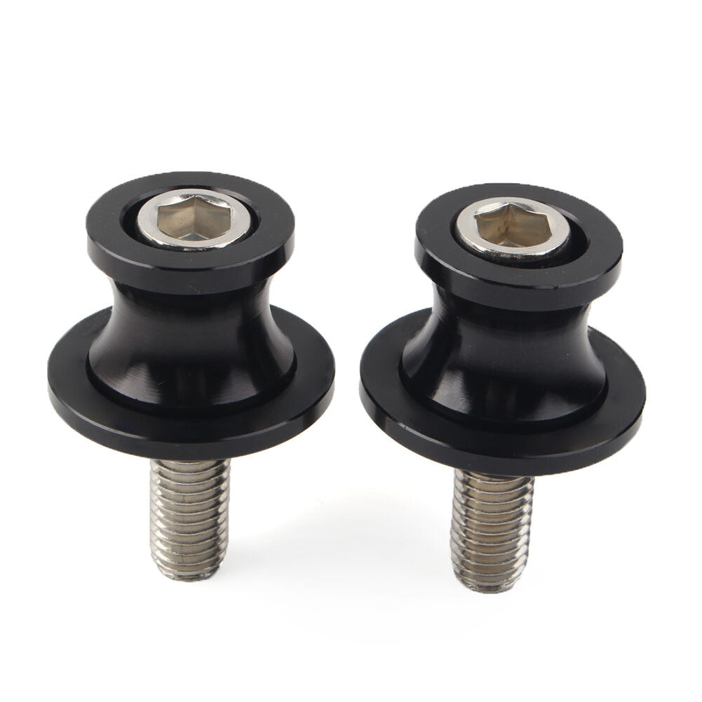 CNC Schwingenspulen Slider Stand Schrauben 10MM f¨¹r for KAWASAKI ZX6R 98-11 Schwarz