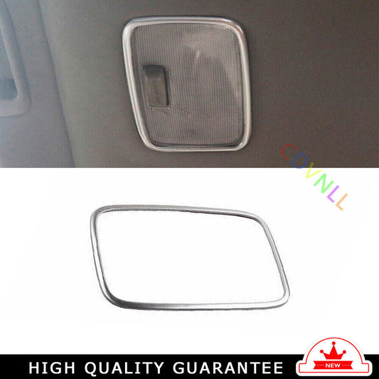 Car Rear Reading Lamp Frame Cover Trim for Kia Sportage R 2017-2020 Silver Steel