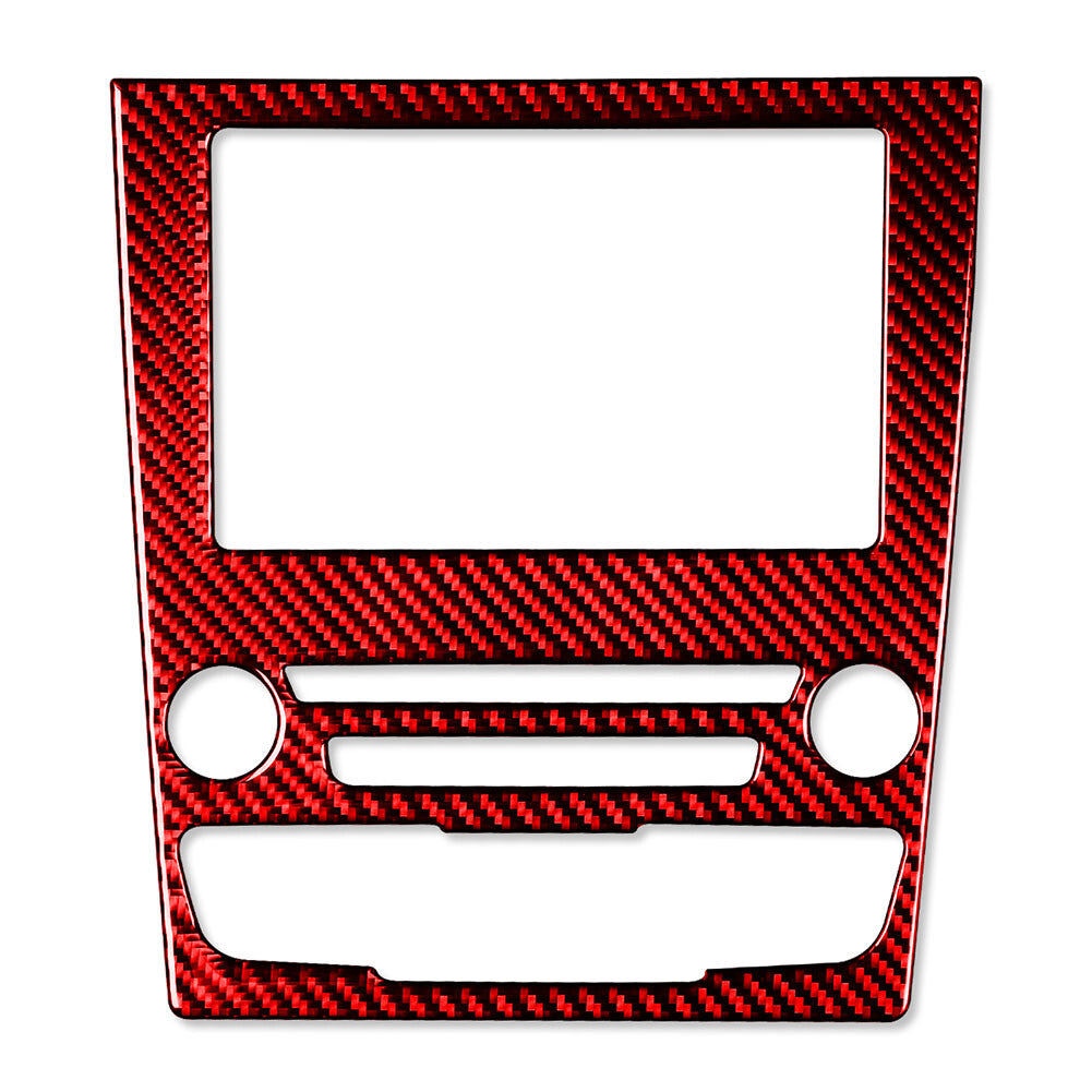 GPS-Navigationspanel-Abdeckung, passend f¨¹r for Ford Mondeo 2013¨C2019 Kohlefaser rot