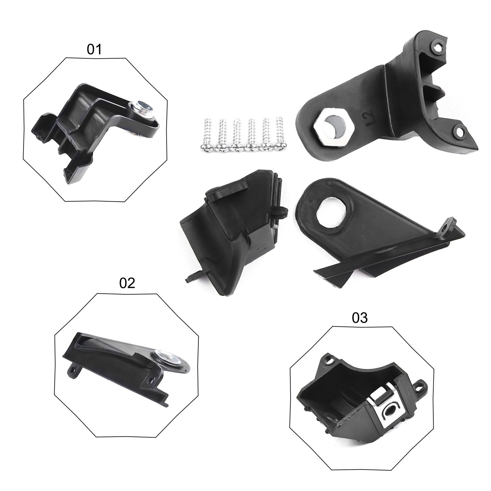 For Left Side Headlight Head Lamp Bracket Lug Repair Kit Parts 51816682