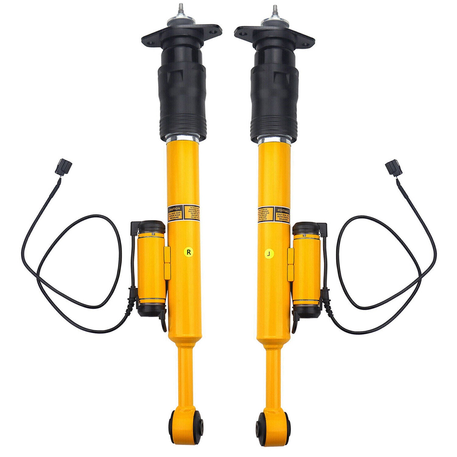 A pair of front shock absorbers with CVD for Range Rover Velar L560 2017-2021 LR090615
