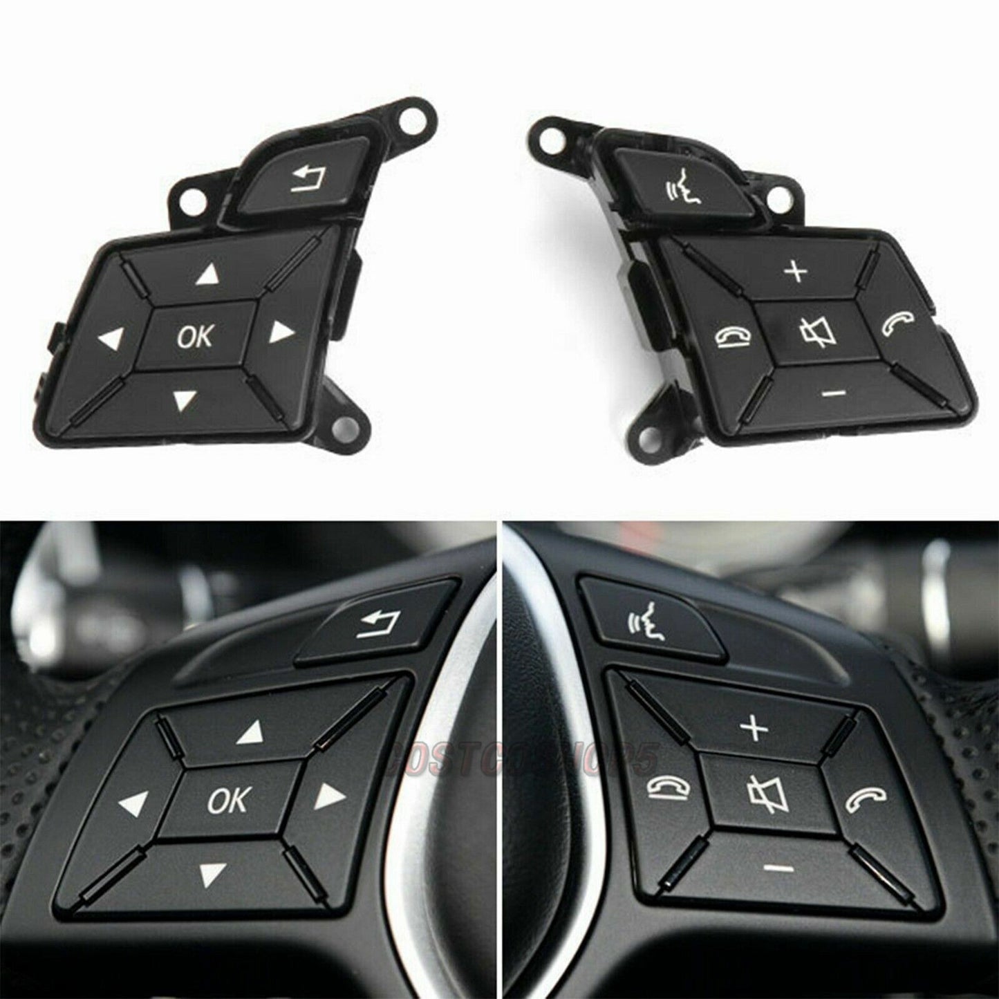 For 12-17 for Mercedes e350 W212 Steering Wheel Control Switch Black A2185400162/262