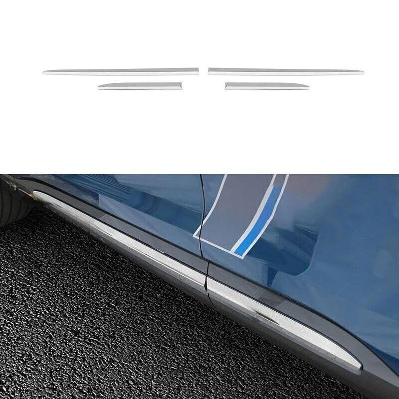 Chrome Steel Cover Trim 2020-24 for Ford Explorer Side Door Body Guard Moulding