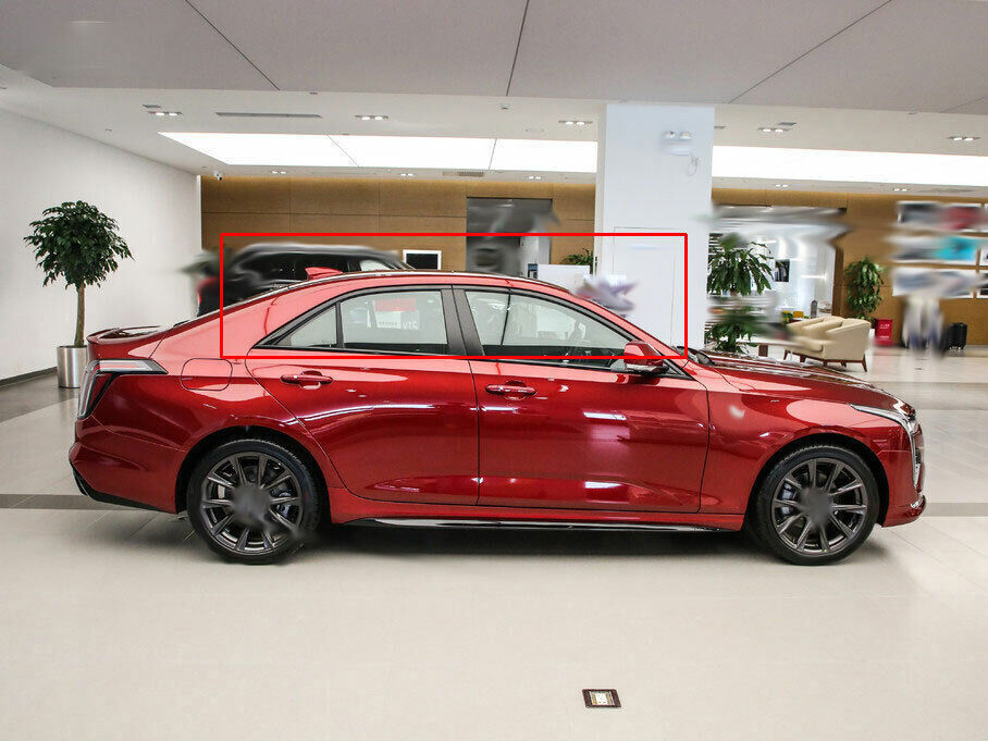 for Cadillac CT4 2020-2024 Smokey Window Visors Rain Guard Vent Protector Covers