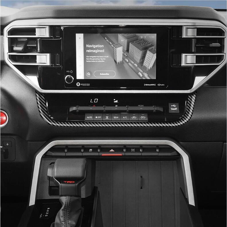 Carbon fiber 1-piece center console dashboard trim for Toyota Tendera 2022-2024