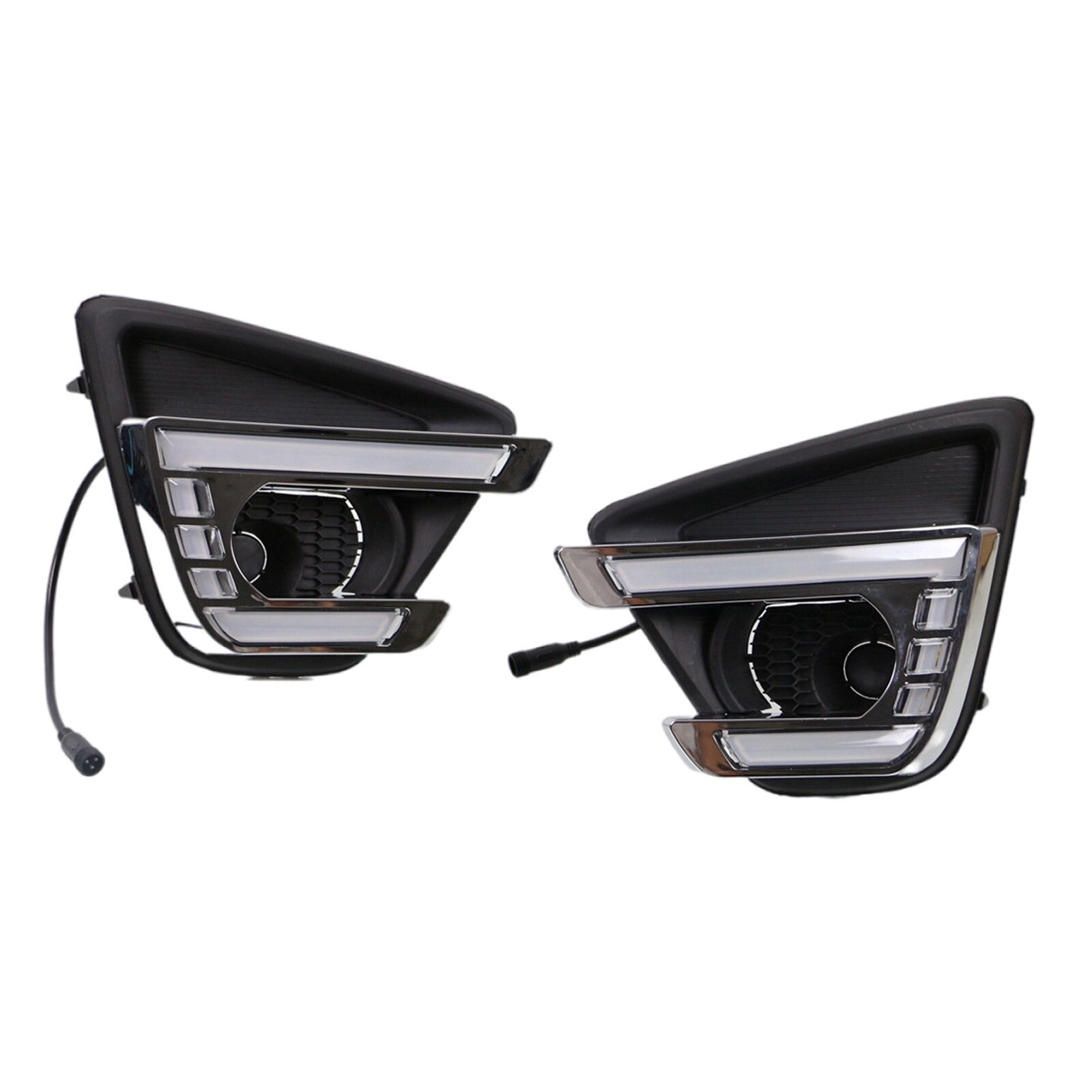 1Pair Car LED Front Daytime Running Light Fog Turn Lamp for Mazda CX-5 12-16 AT