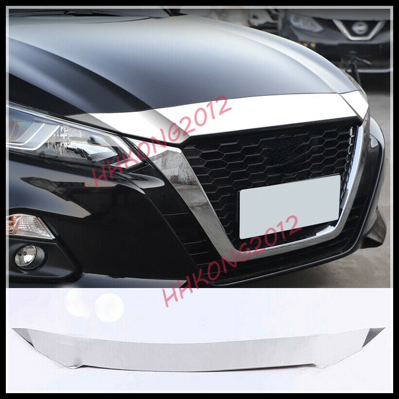 for Nissan Altima 2019-2022 Stainless Front Grill Grille Engine Hood Cover Trim
