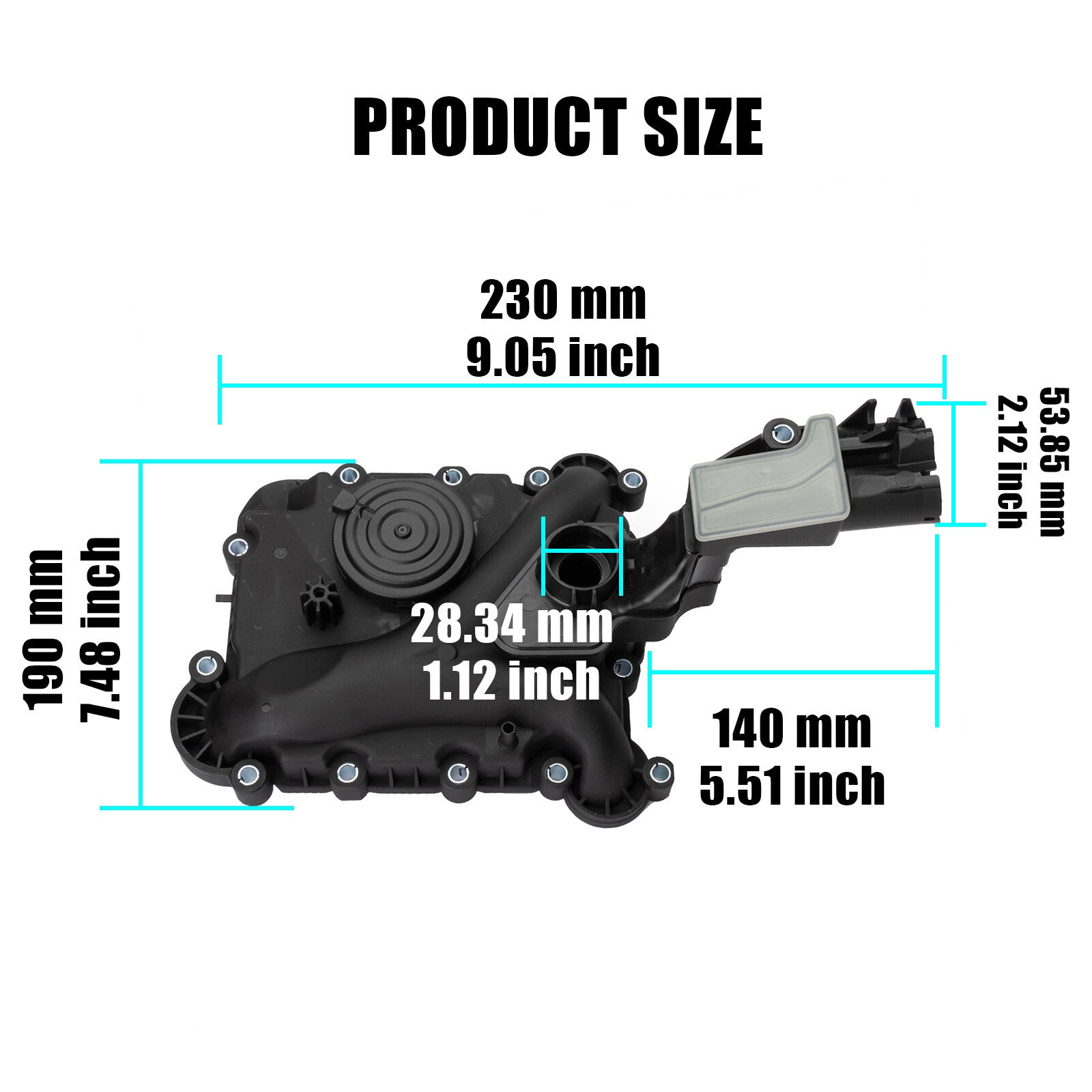 06E103547AB Oil Separator PCV Valve Vent Trim for Audi Q7 for A8 Q5 S4 A6 A7 3.0