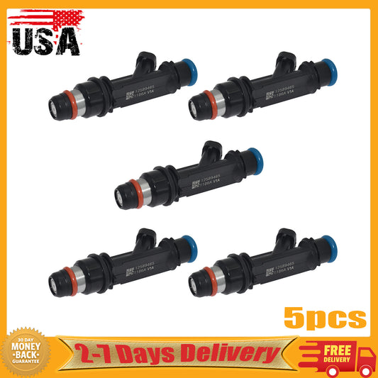 5pcs Fuel Injector 12589465 For 04-2007 for Chevrolet Colorado for Isuzu for GMC for Hummer for Saab