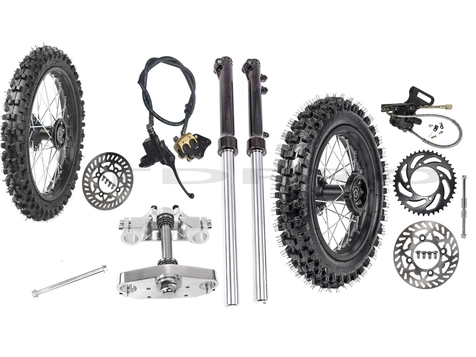 14-inch and 12-inch wheels + front fork dented dirt bicycle cooler Taodao 110cc 125cc CRF70 XR50