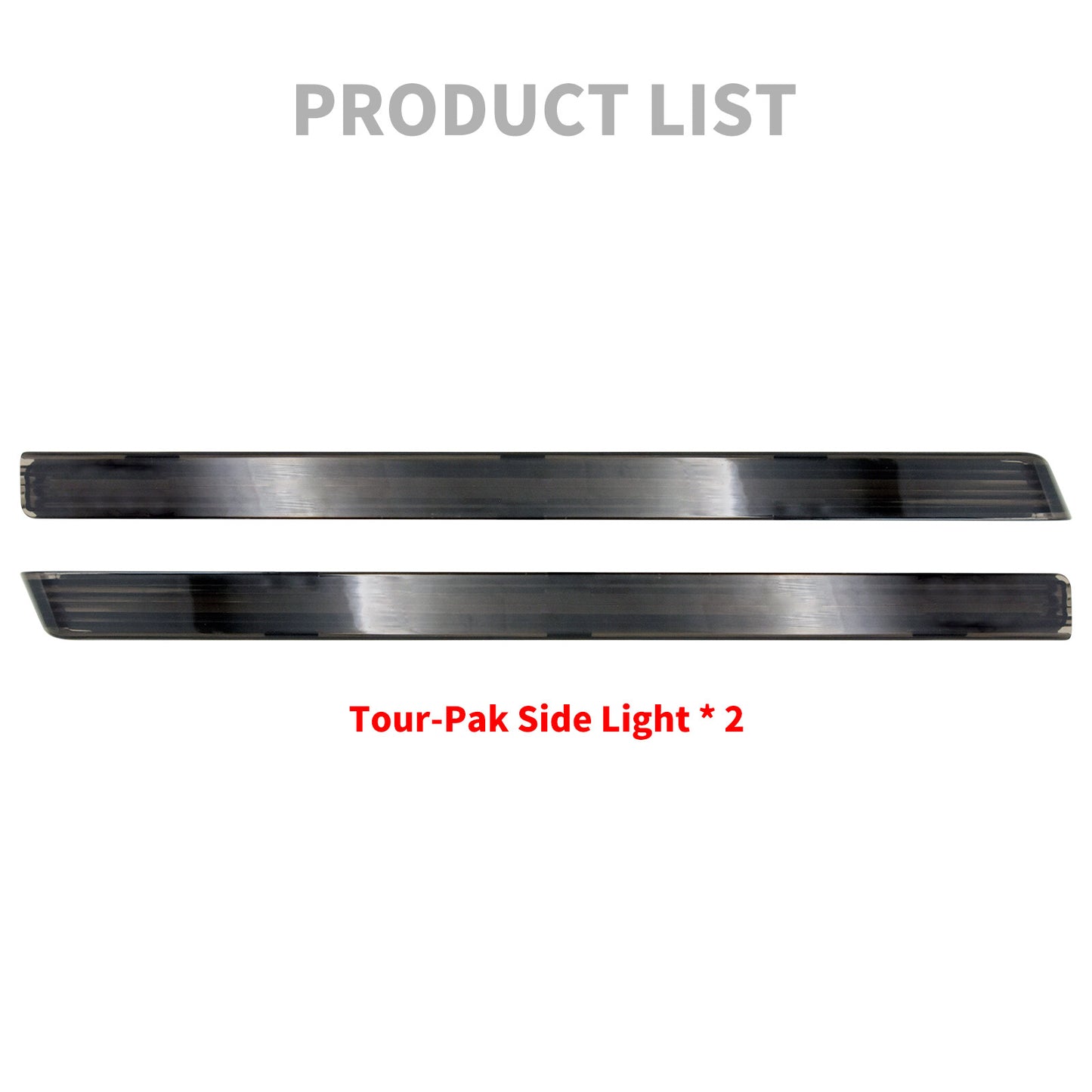 Tour Pack Accent Side LED Light Smoke Lens for Harley Road Electra Glide 06-2023