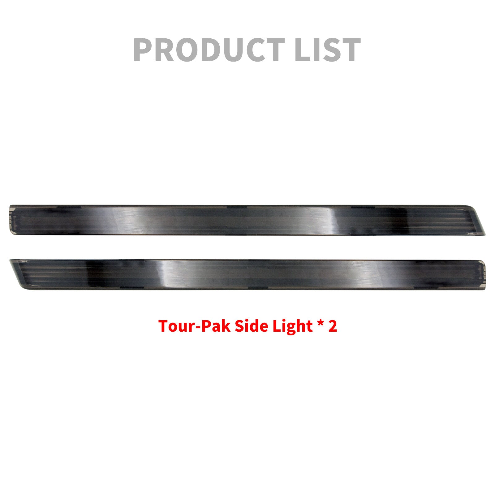 Tour Pack Accent Side LED Light Smoke Lens for Harley Road Electra Glide 06-2023