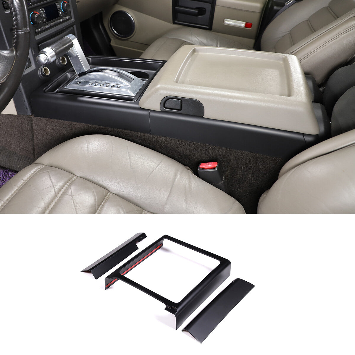 4-Piece ABS Side Turn Signal Smoke Cover Decoration for Hummer H2 (2003-2009)
