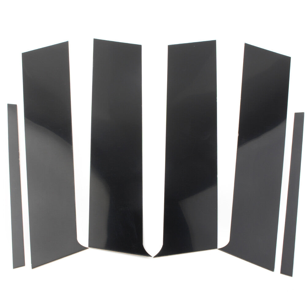 6pcs Black Pillar Posts Door Trim Fit for Mitsubishi Lancer Sedan 2008-2017 2016